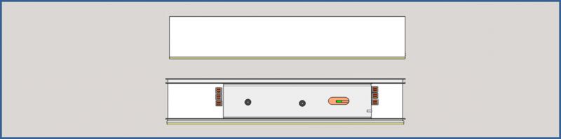 Modul 3: Sockelleiste 800 mm 40 W